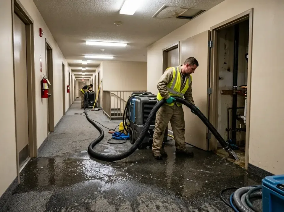 multi-unit-apartment-hallway-f-005 — frequently asked questions, Emergency Burst Pipe Water Extraction & Removal in Blacklic…